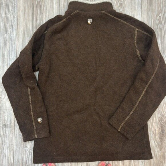 Kuhl Men's Brown Quarter-Zip Sweater fleece size medium - Picture 7 of 7